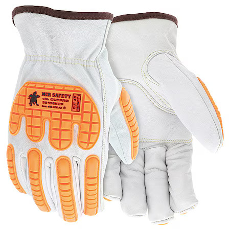 Mcr Safety 36136Kdpl Leather Gloves, Cut Level A5 , L 12 Pk