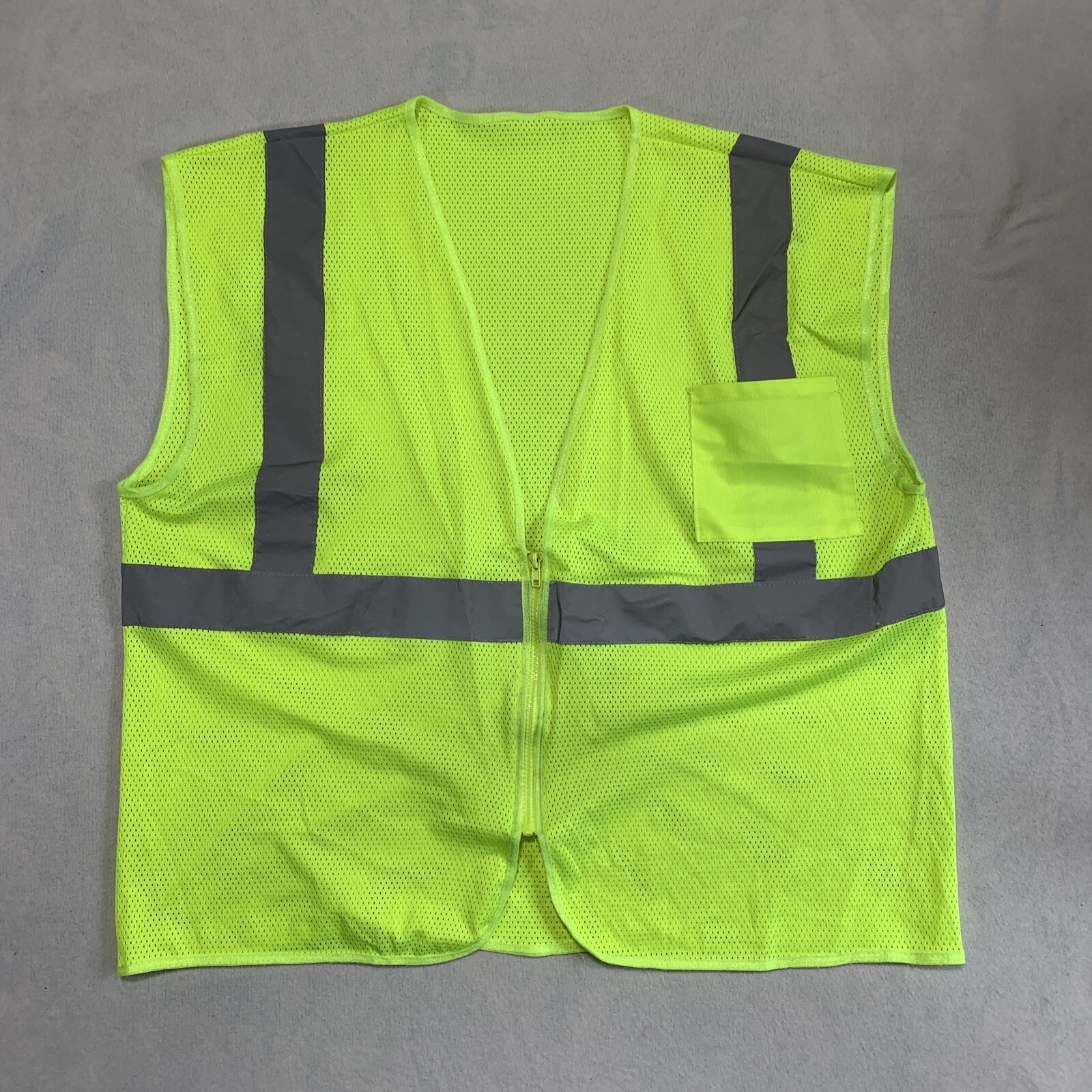 ANSI ISEA 107-2015 Class 2 Mesh High Visibility Reflective Road Work Safety Vest