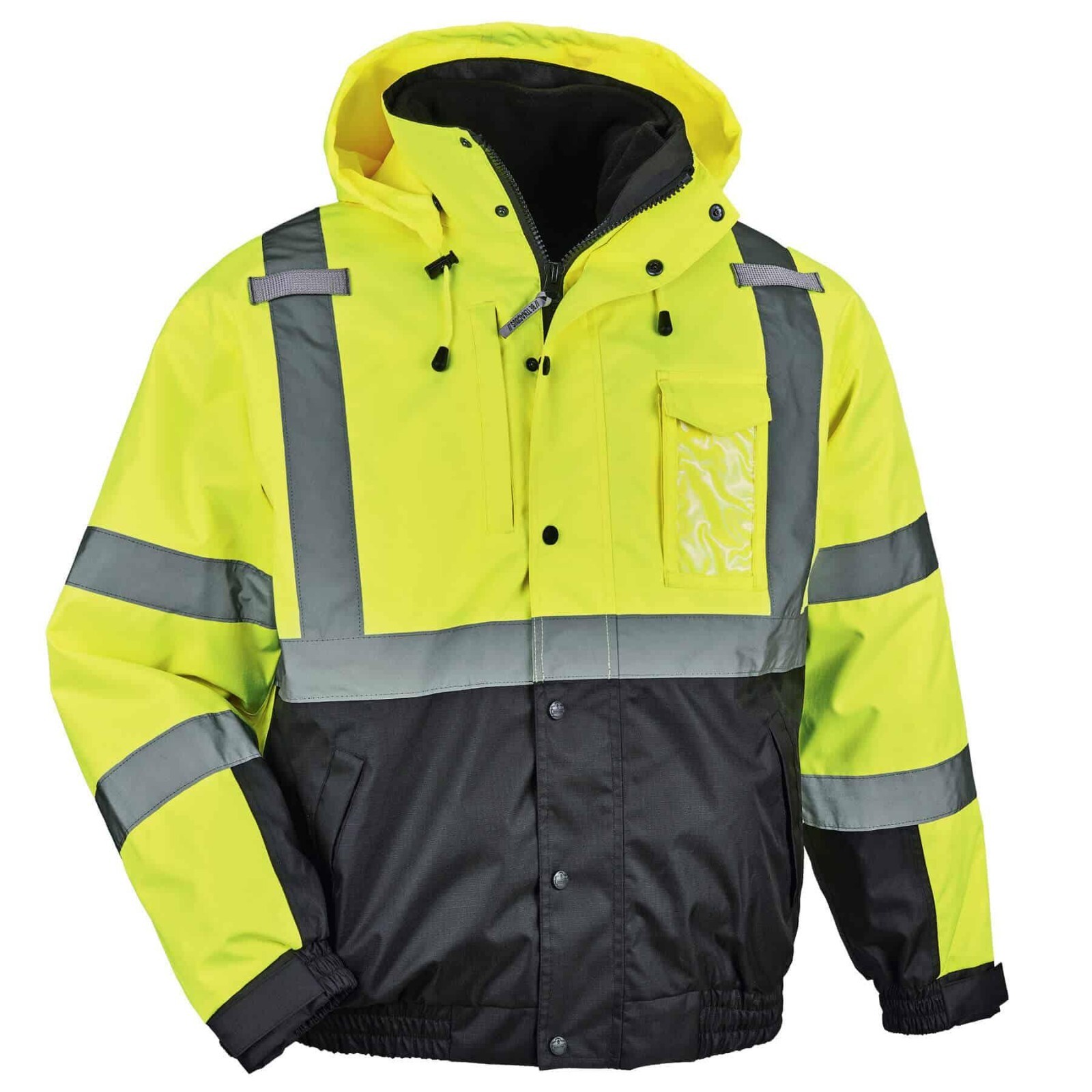 NWT Ergodyne GloWear 8381 Type R Class 3 Performance Large 4 in 1 Bomber Jacket