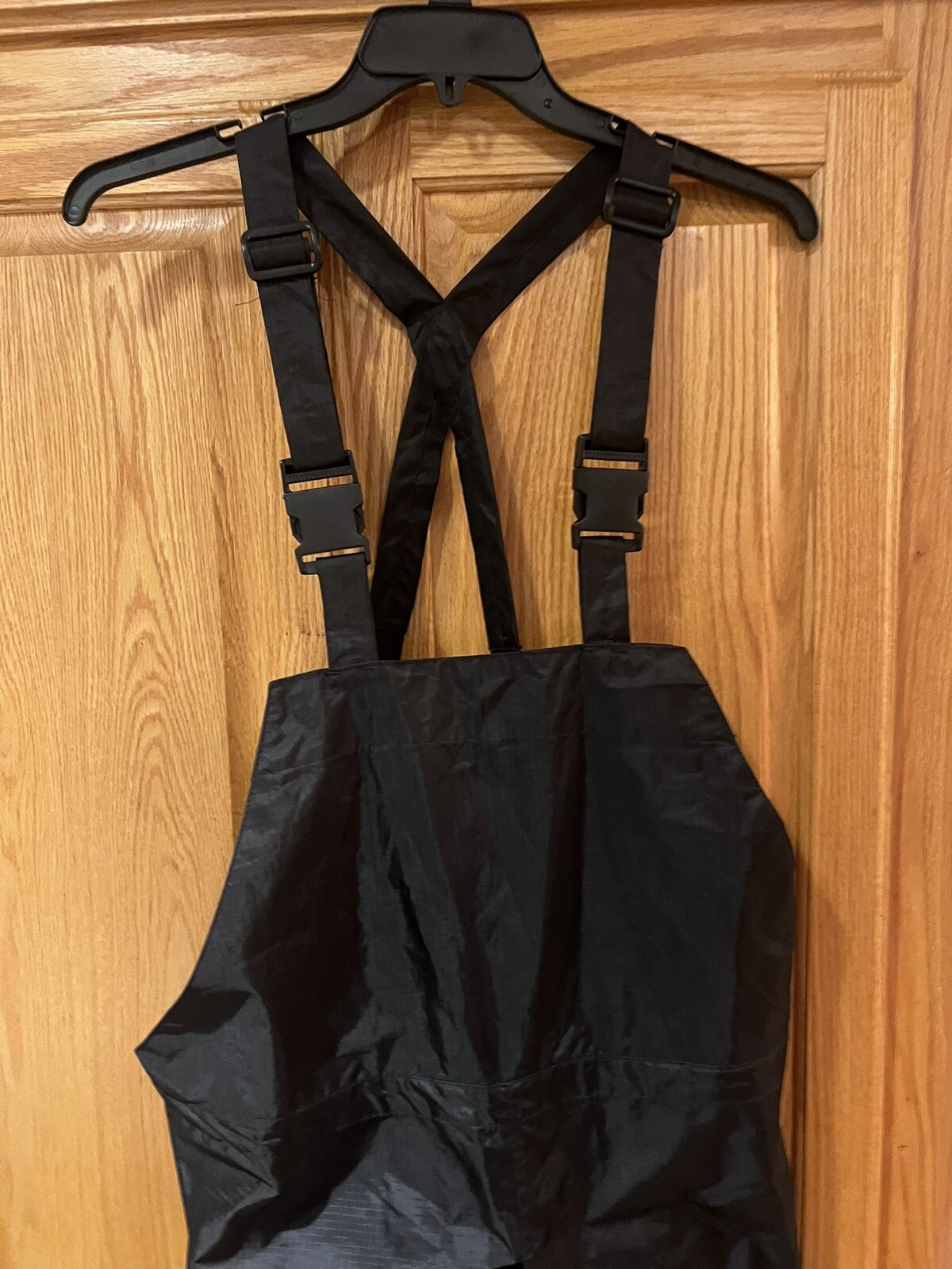 Viking Open Road Black Rain Bib Overall Windproof Waterproof RIP-STOP 150D Large