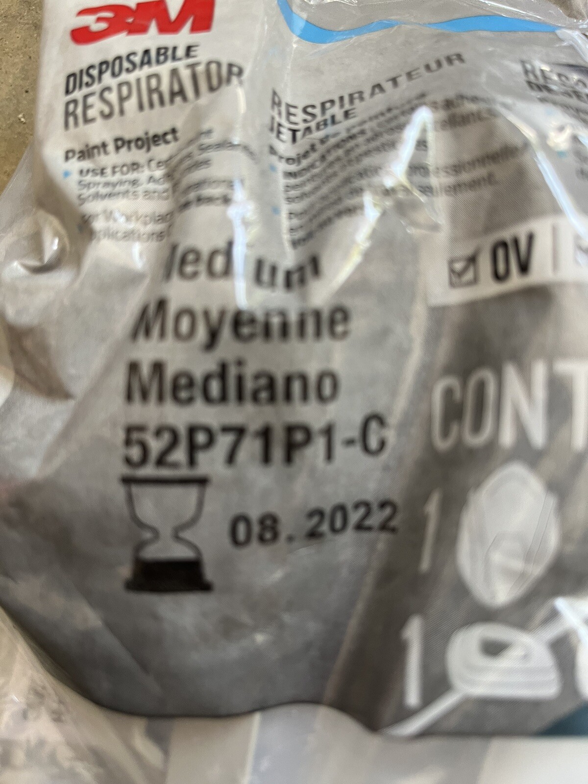 3M Paint respirator 52P71P1-C Medium