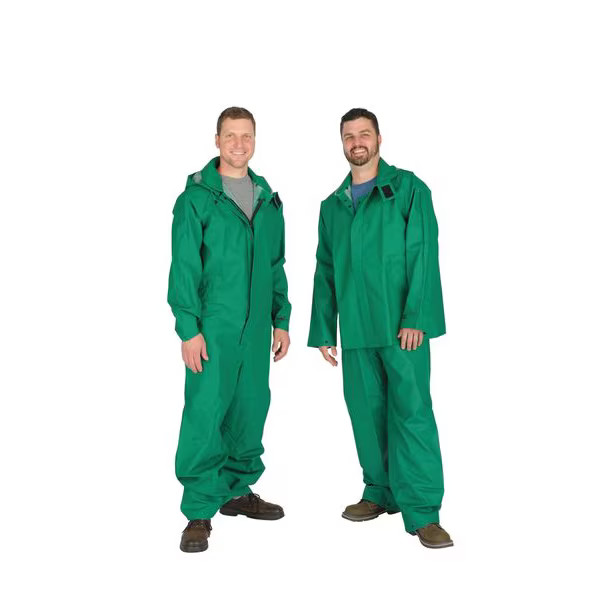 FR Rain Bib Overall, PVC, 29 in Inseam, 34 in to 36 in Waist, 18 mil Thickness,