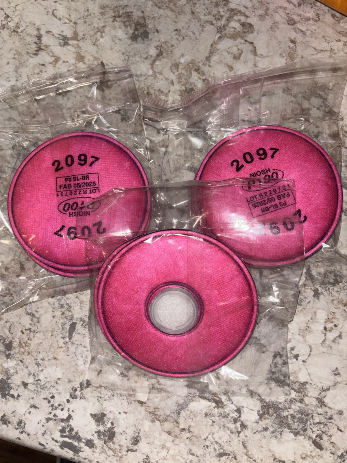2097 P100 Respirator Filter Replacement Cartridges Discs 4