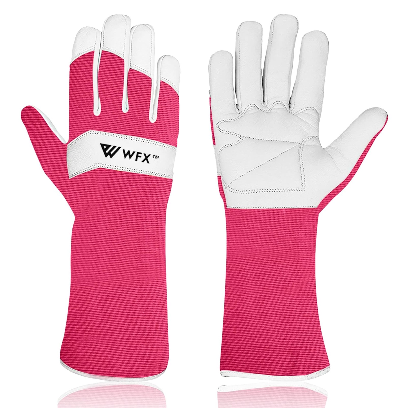 Leather Long Gardening Gloves for Women, Men, Women, Durable, Goat…