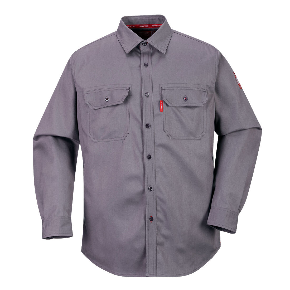 Portwest FR89T Size 4XL Grey Tall 88/12 Lightweight Bizflame Shirt ARC2