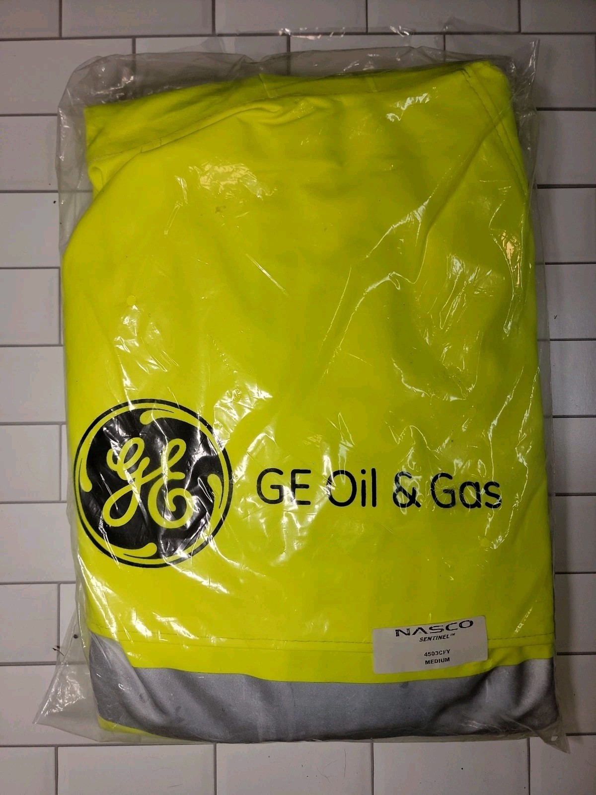 Nasco Sentinel 4503 CFY GE Arc & Flash Fire Waist Length Rain Jacket – M Medium