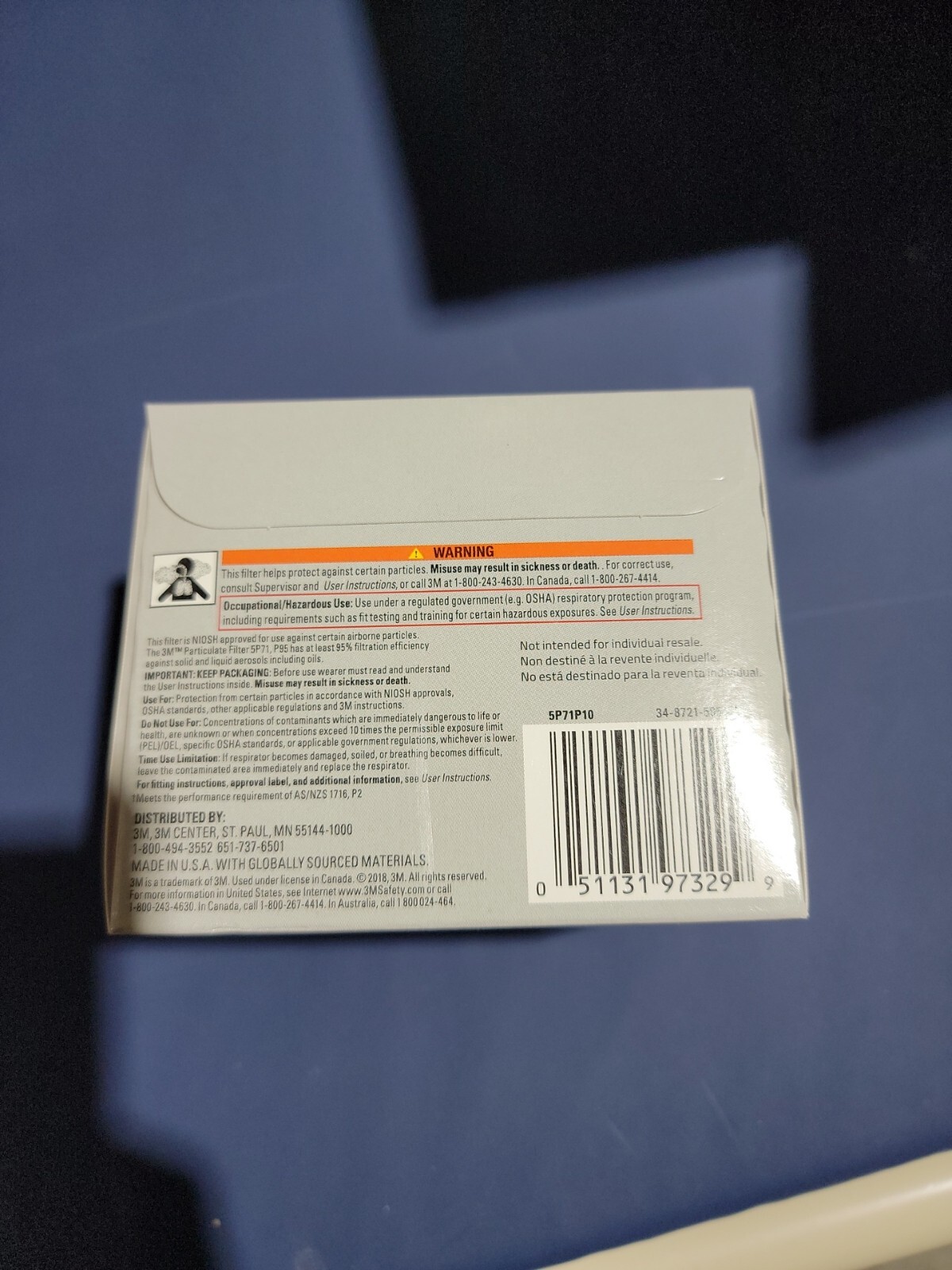 3M PERFORMANCE FILTER FOR MULTI PURPOSE RESPIRATORS/CARTRIDGES 5P71P10-C 10/PK