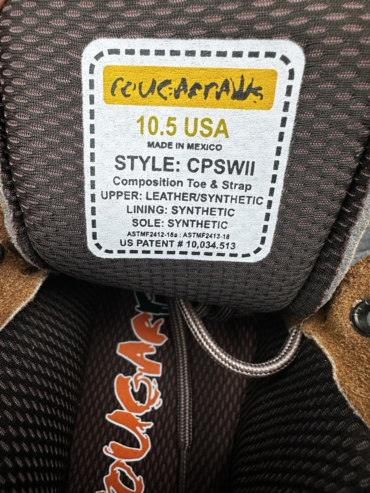 Cougar Paws Performer Work Boots Men’s 10.5 D (M) Electrical Hazard EH CPSWII