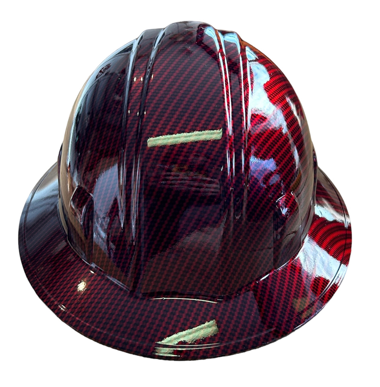 Hard Hat SL Series Full Brim Custom Kandy Red Carbon Fiber