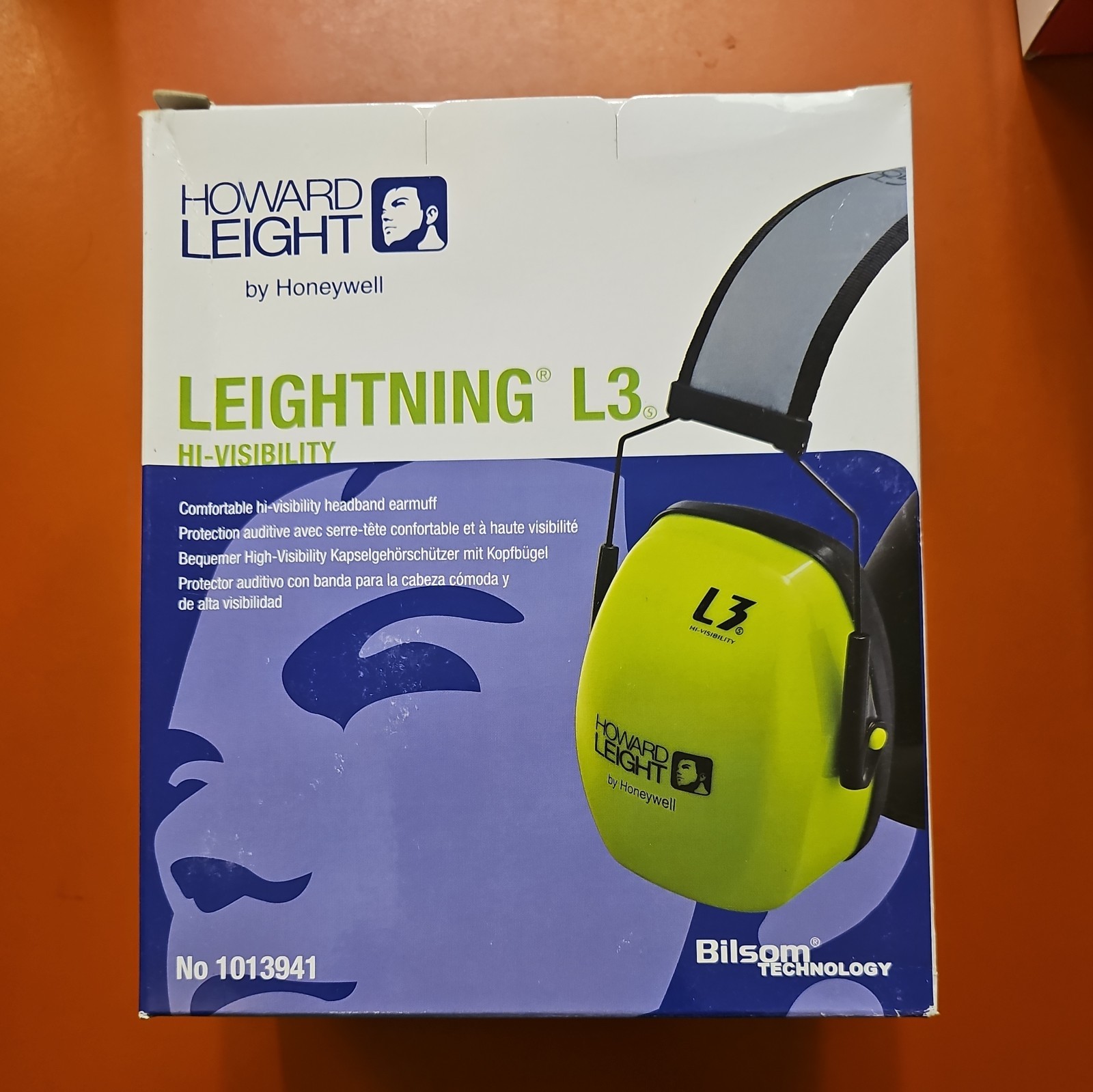 Howard Leight Honeywell Hi-Visibility L3 Ear Muffs Air Flow Control technology