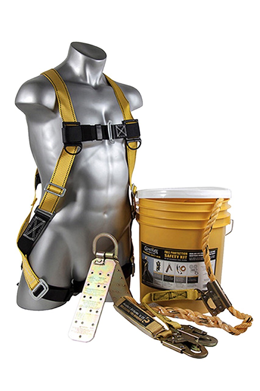 Guardian Fall Protection Bucket Kit Harness Safe-Tie Roofing Model 00805