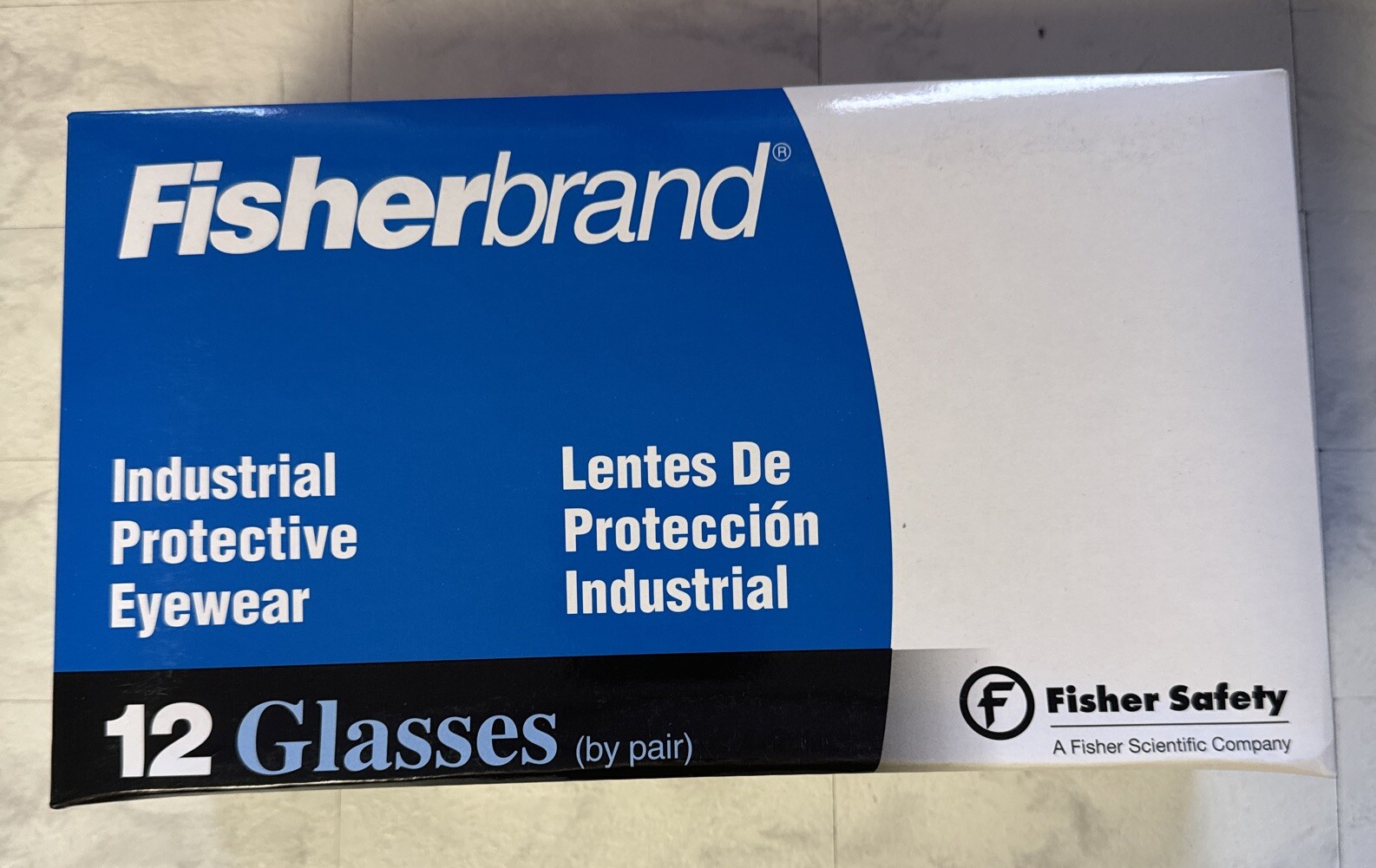 Case of 12 Fisherbrand Racer Series Safety Sunglasses Black Frame Gray Lens