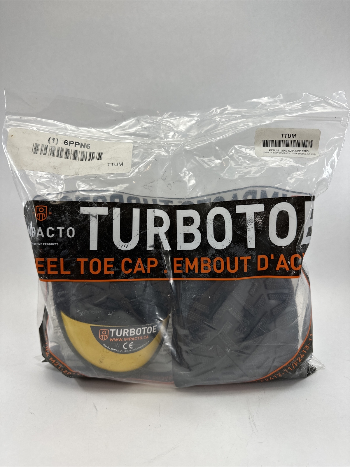 Turbotoe Steel Toe Overshoe Sz M 8-9 W 10-11 Unisex Pull Over Yellow New Unisex