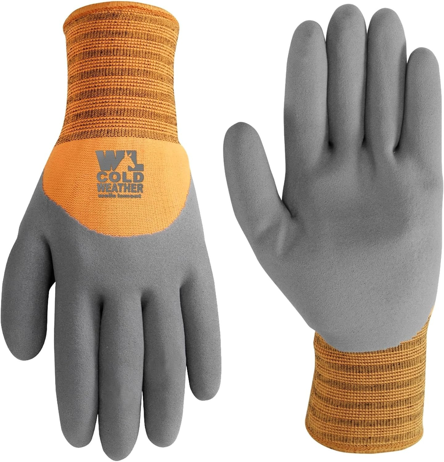 Men’s HydraHyde Cold Weather Work Gloves, Water-Resistant Latex Coating, Large (