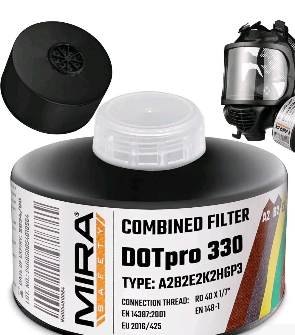 MIRA Dot Pro 330 – Industrial Grade Gas Mask Combined Filter.