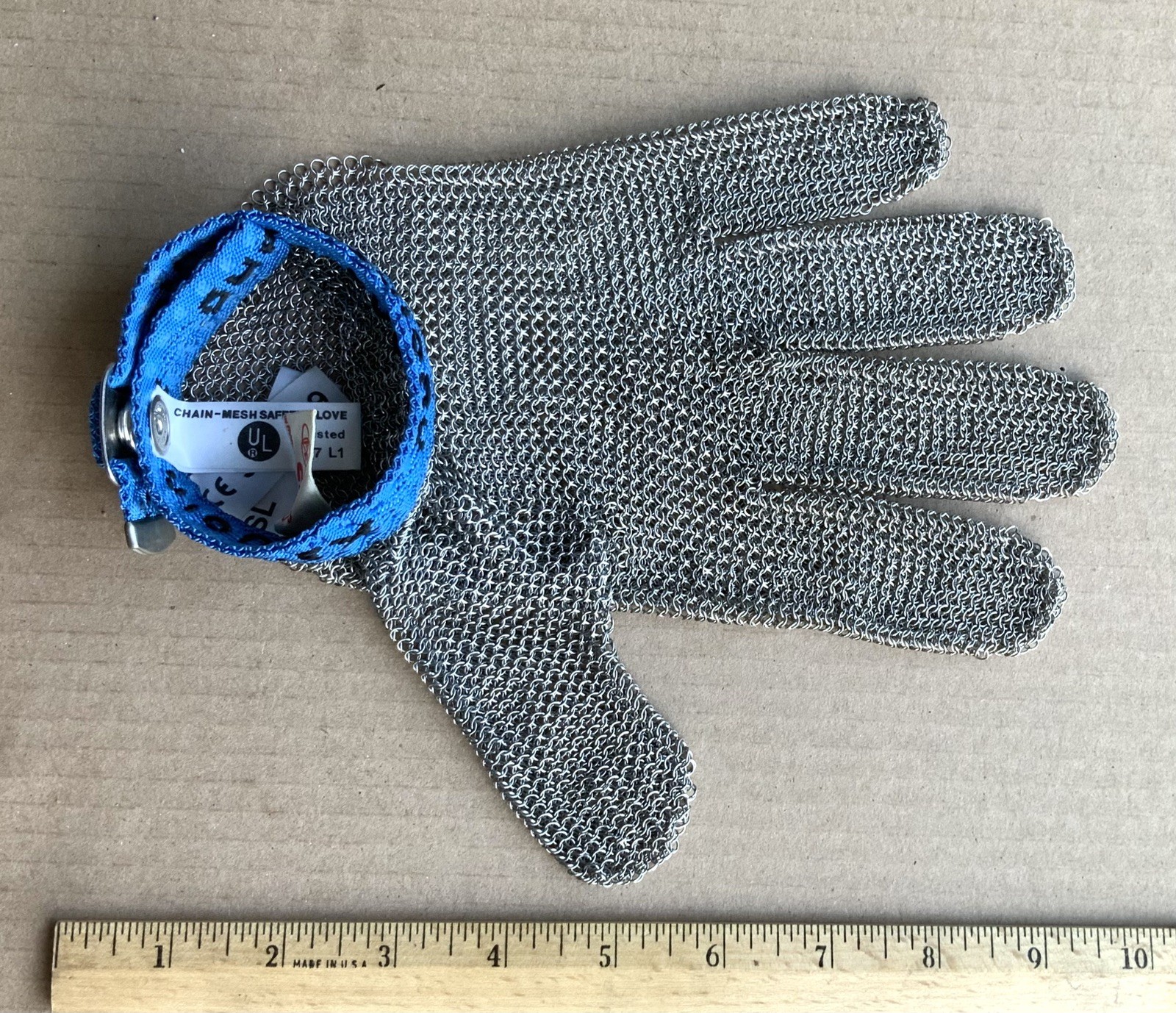 Chain Mail Large Butchers Right Hand Glove Stainless Steel Chainix France