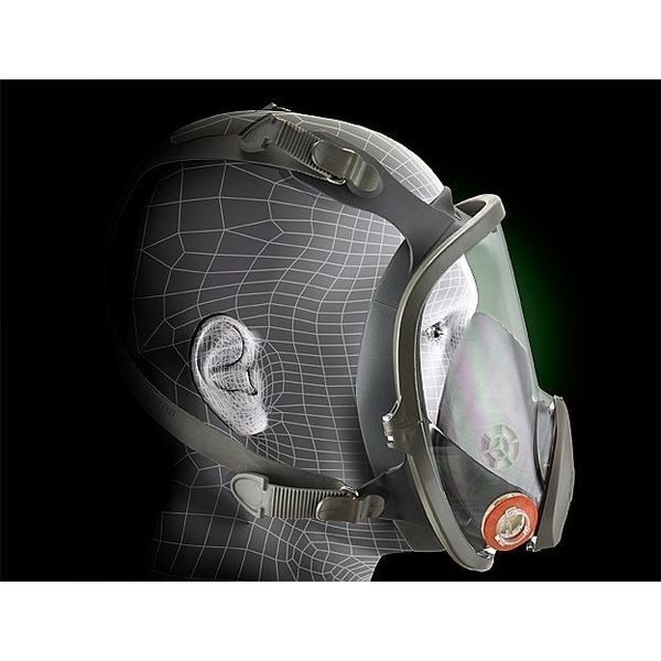 3M 6900 Full Facepiece Reusable Respirator, With Cool Flow Valve, 6000 Series,