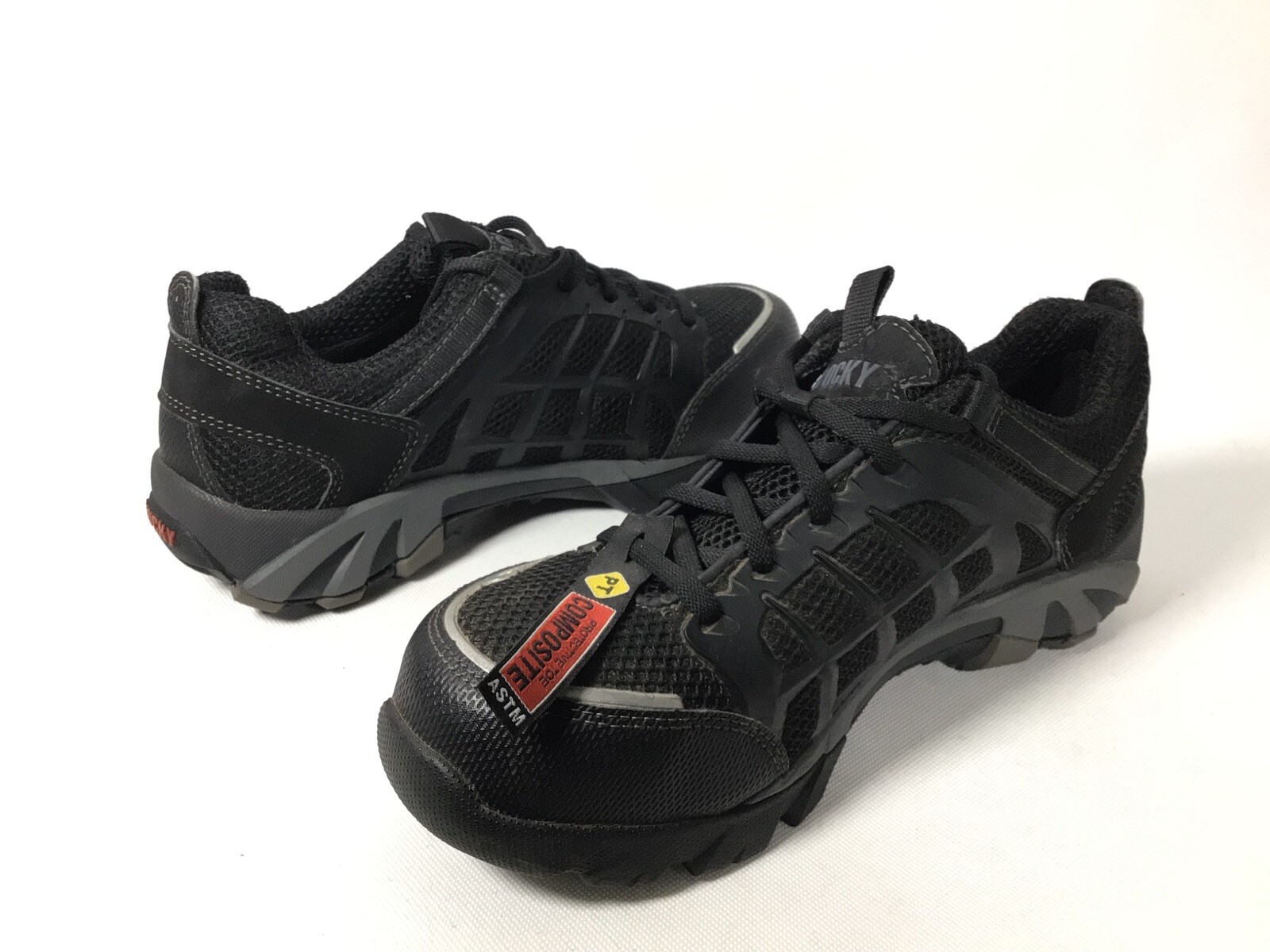 Rocky Composite Toe Safety Shoe Men’s Size 8 M Black Lace Up