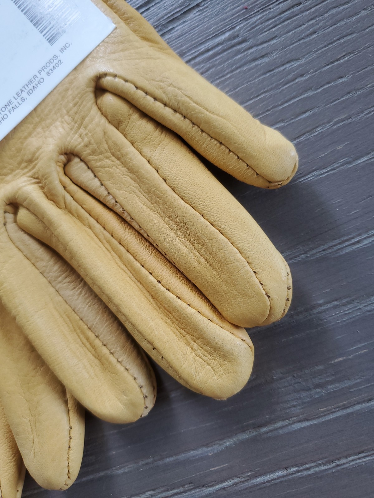 Yellowstone Buckskin Work Gloves | Style 4oo-D |Size 8.5 Irregular | Made USA
