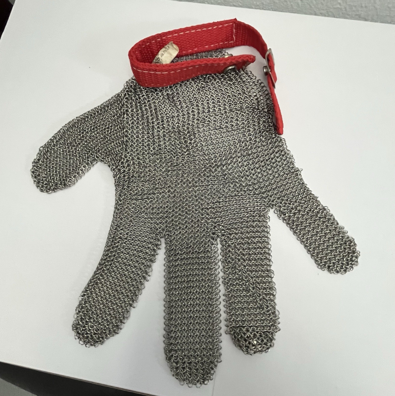 Whiting & Davis Safety Mailite Stainless Steel Chain PPE Glove Red Band USA