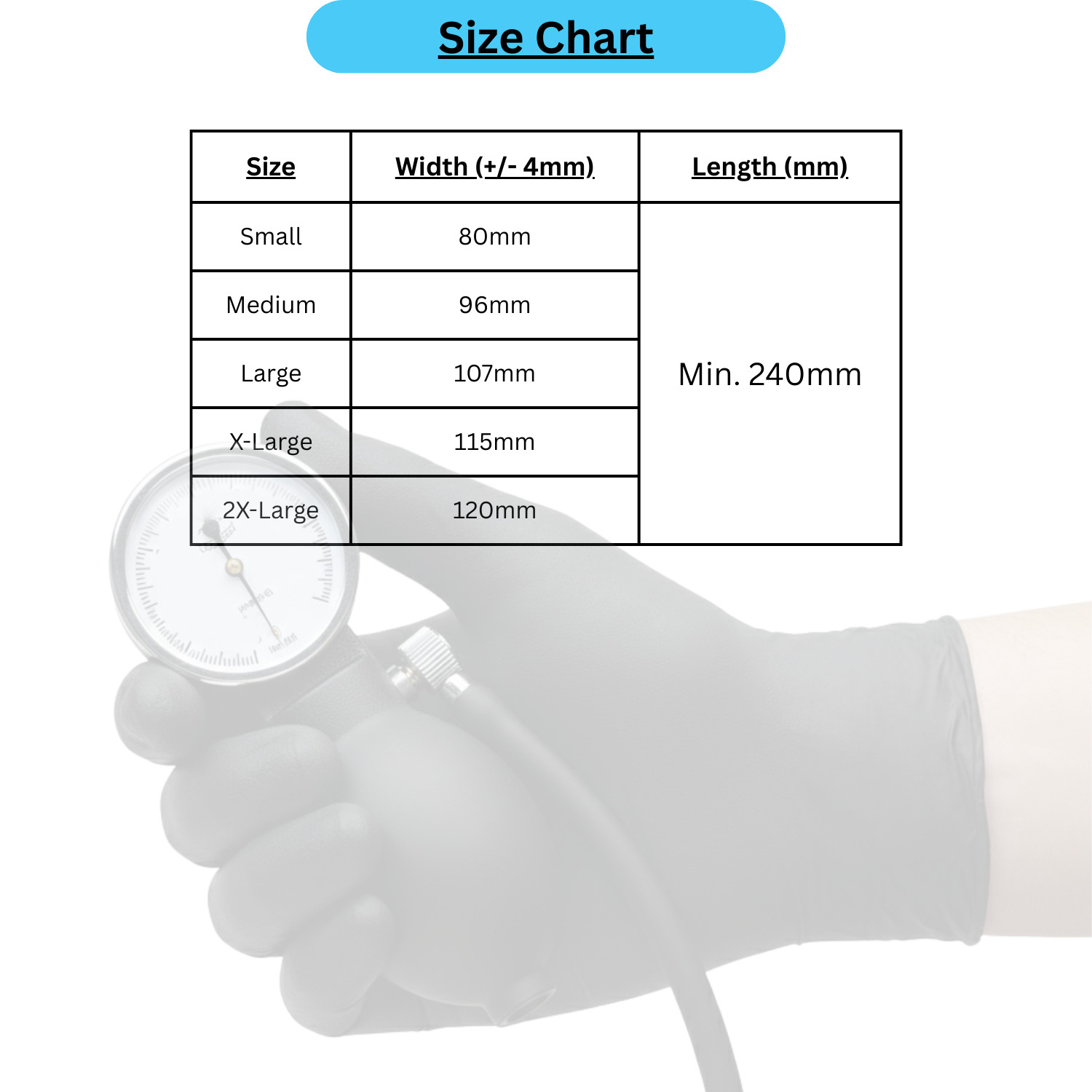 [1000 Pieces] Black Nitrile Powder Free 6 Mil Gloves (Latex Vinyl Free) Size: L