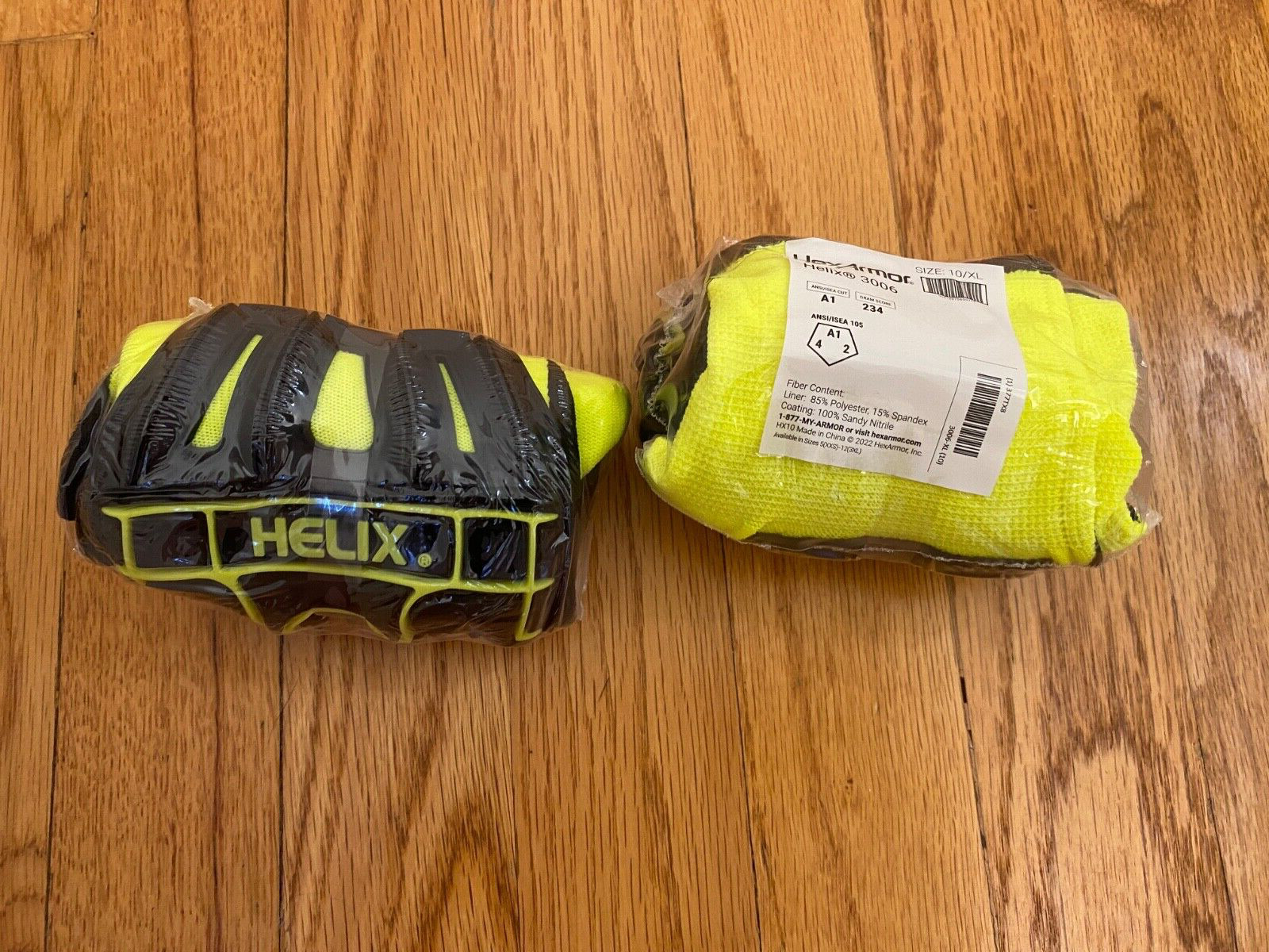 HELIX Hex Armor 3006 Puncture Proof Work Gloves – 2 PAIRS -Sz 10/XL FOR CHARITY