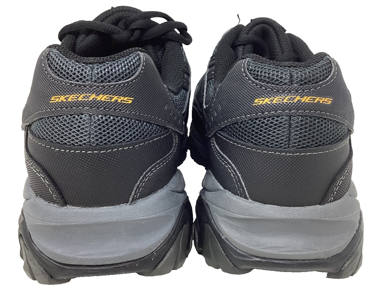 Skechers Men’s Work RF Cankton Steel Toe Black/Char Lace Up Shoes Size:7 205O