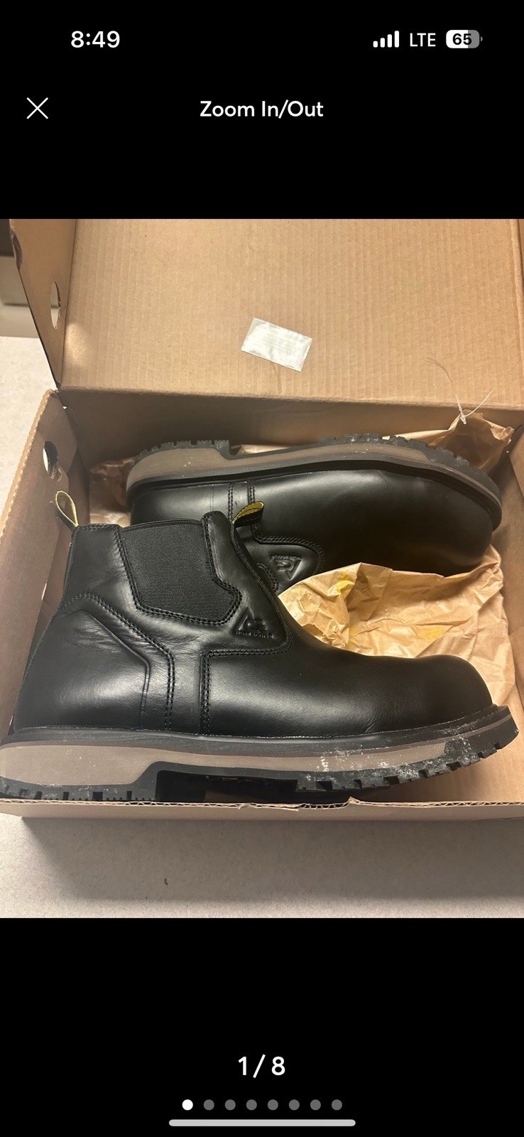 Ace Firebrand Mens Work Boots 11 Black Composite New NIB CT M Free Shipping