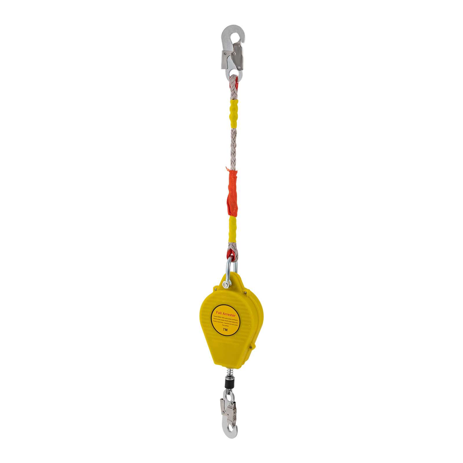 7M Self Retracting Lifeline Lanyard Safety Fall Arrester Protection+Hook 330lbs