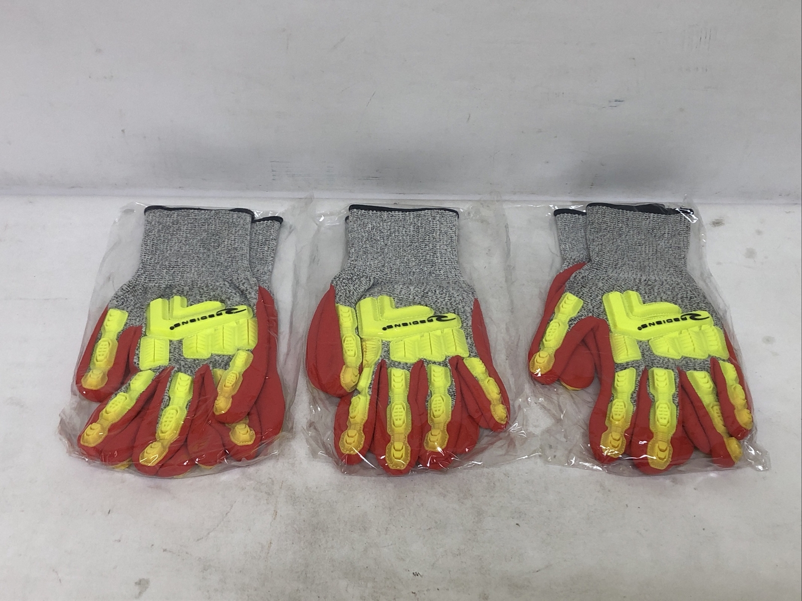Lot Of (3) Radians RWG603XXL Cut Protect Level A5 Foam Nitrile Coated Gloves