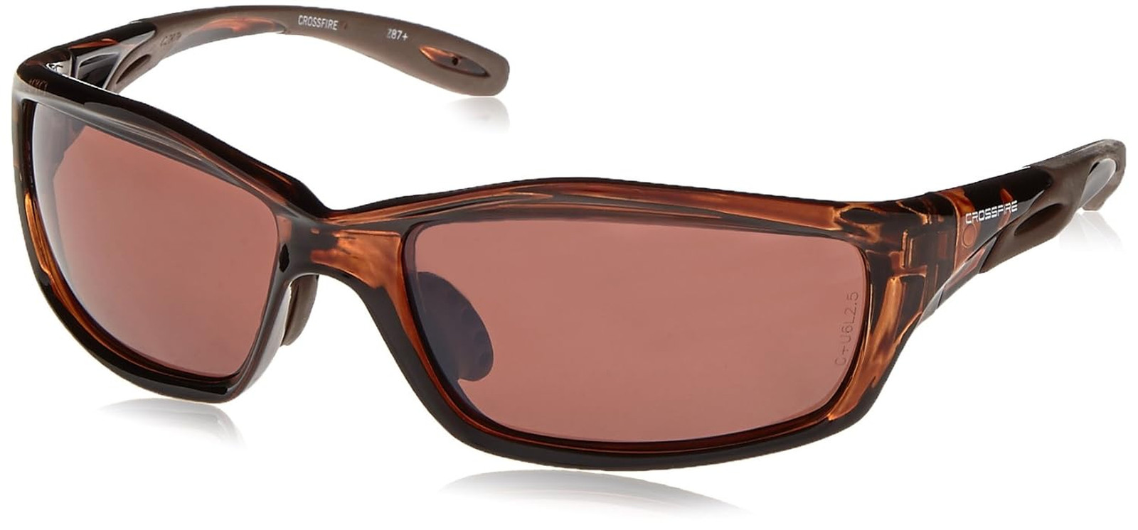 21126 Infinity Premium Safety Glasses, HD Brown Polarized Lens – Crystal Brown F