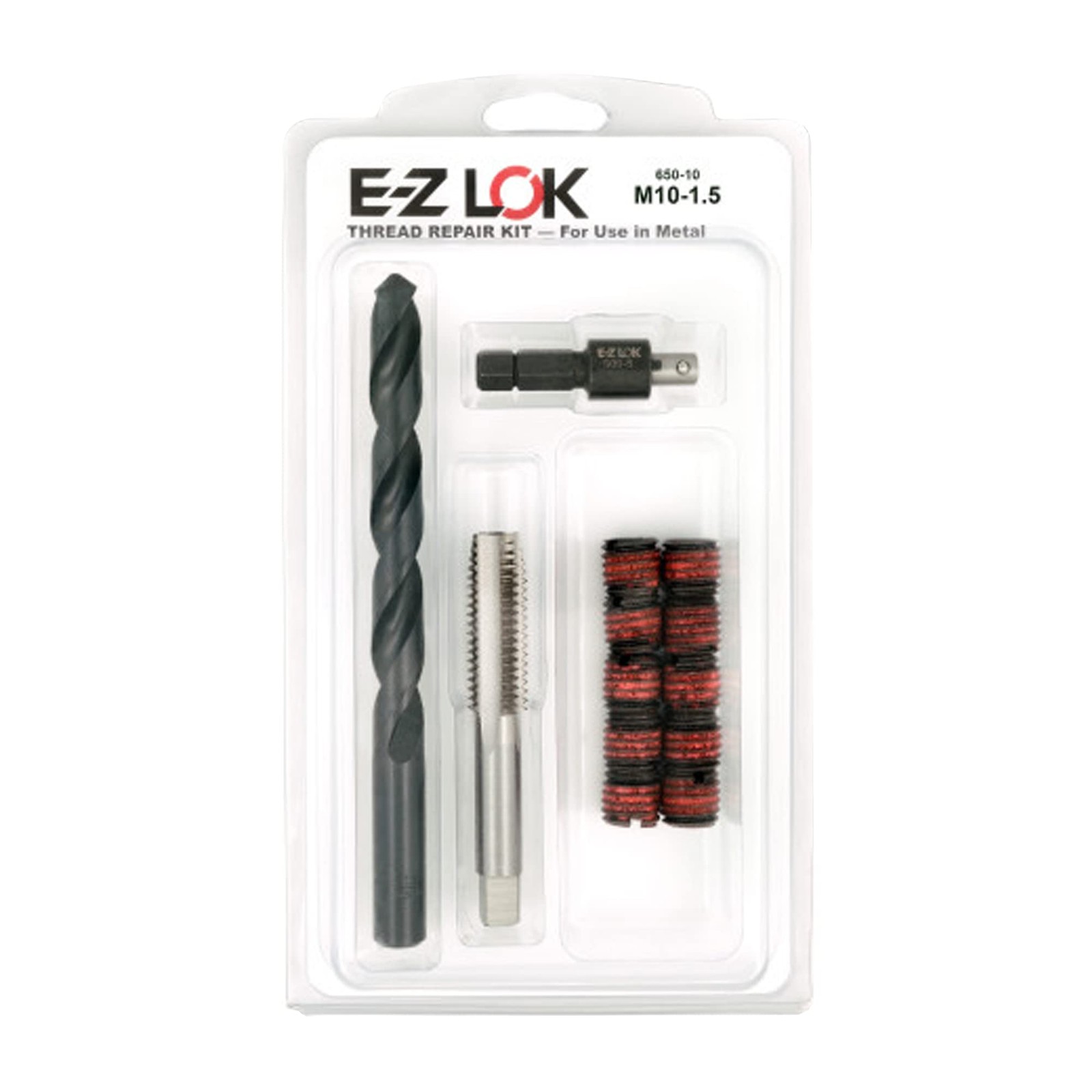 Thread Repair Kit E Z LOK EZ-650-10 M10-1.5 Helicoil Insert Black