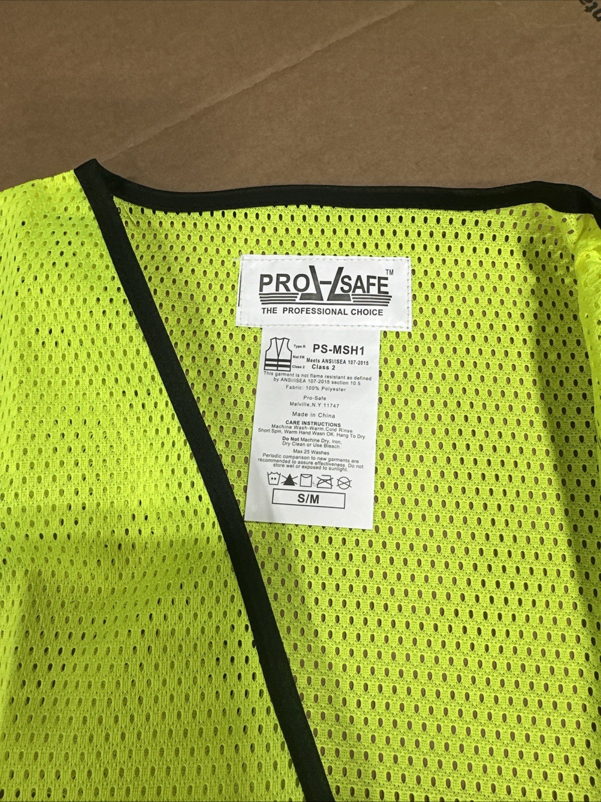 Reflective Tape Safety Work Vest Hi Vis ANSI Class 2 , S/M 4 Pack