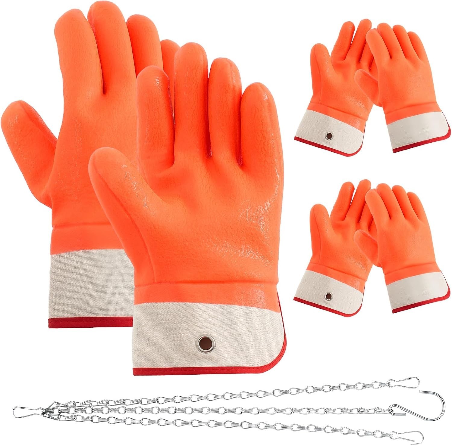 Teenyyou Propane Cylinder Handling Gloves Double Dipped PVC Chain Hook