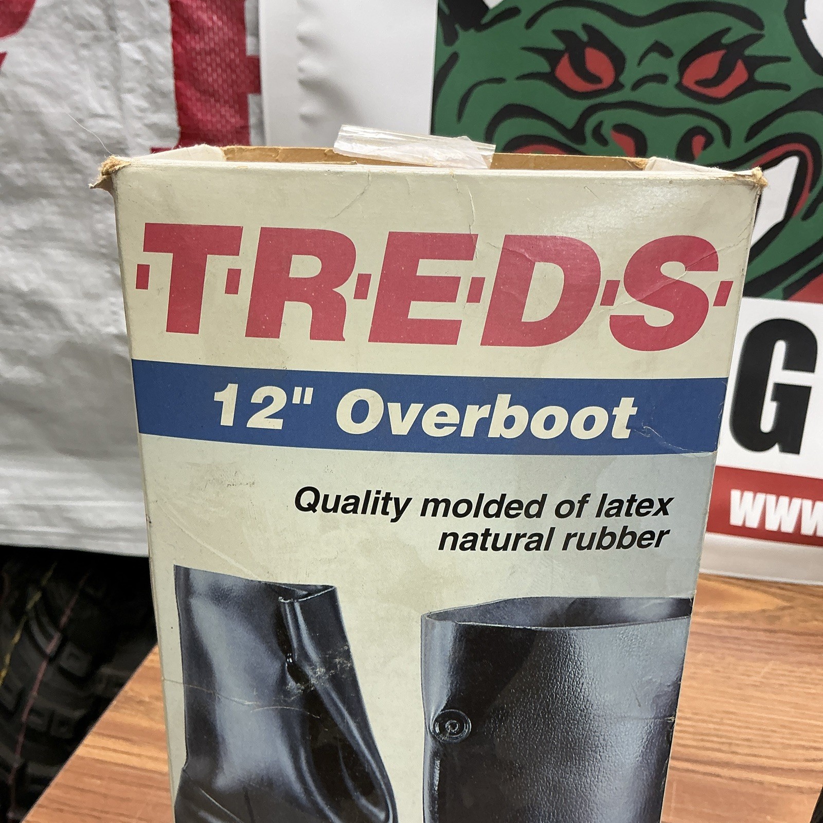 Treds 12″ Overboot Over-the-Shoe Boots Black Style 14900 Size S Fits 5-7