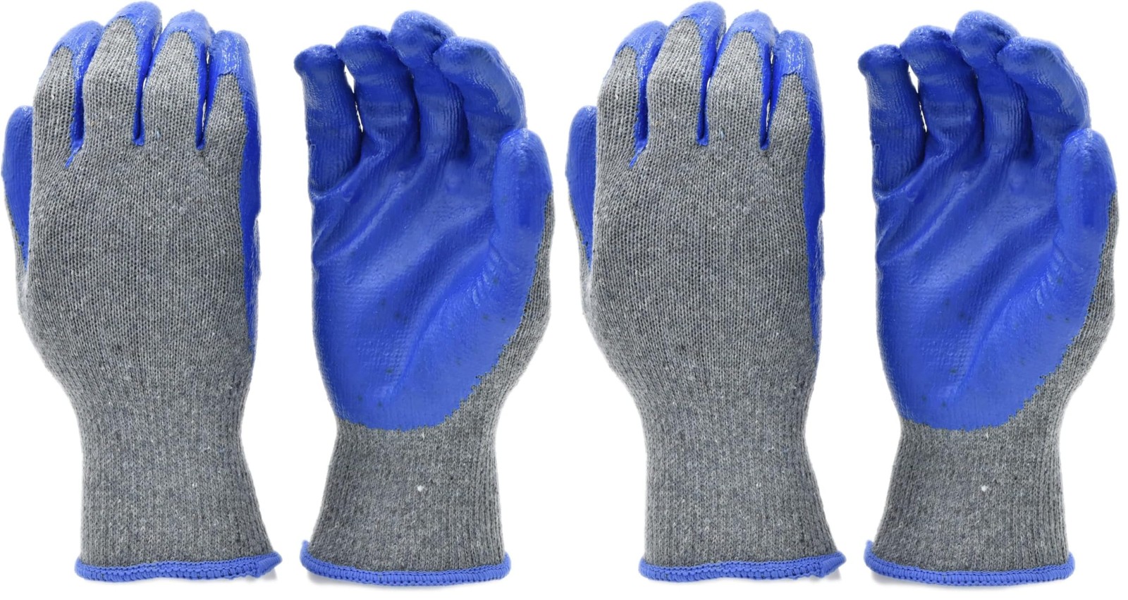 G & F Products 3108-10 String Knit Palm, Latex 10 Count (Pack of 2), Blue