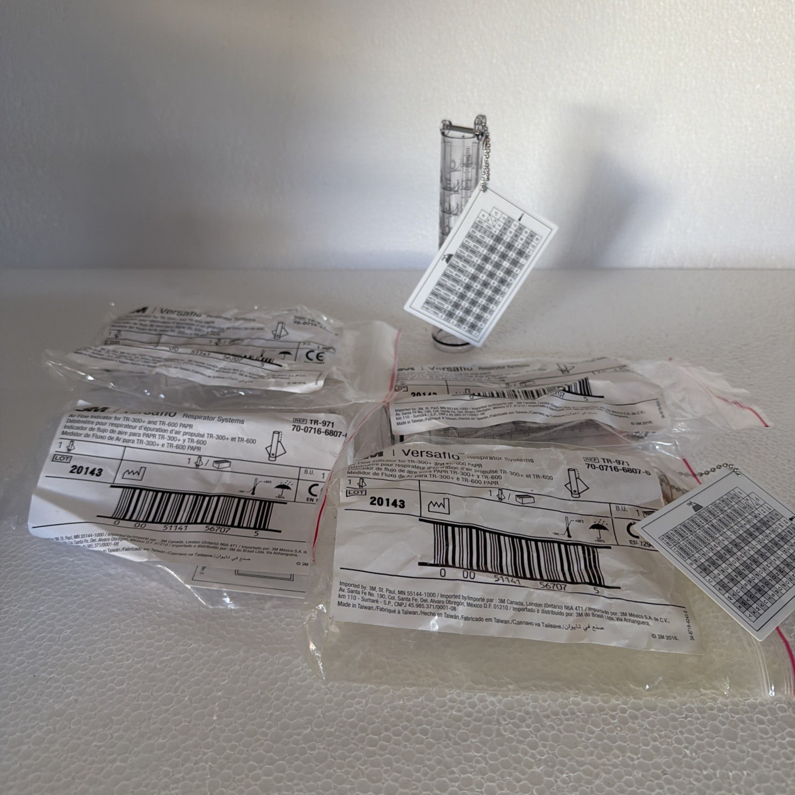 3M Versaflo TR-971 Air Flow Indicator TR-300 TR-600 Lot of 5