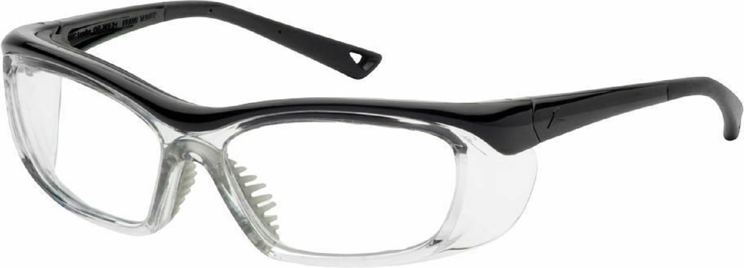 OnGuard Safety Eyewear OG 220S Nylon Frames Goggles Black / Clear 55mm-15mm-130m