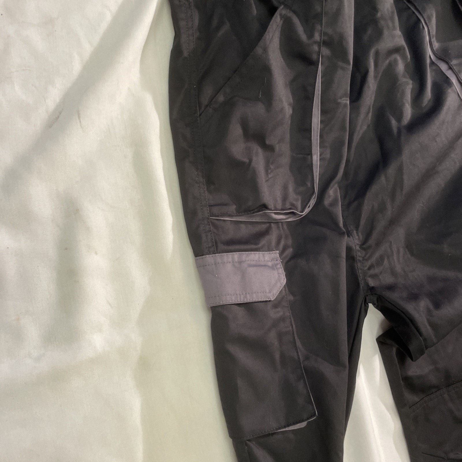 Men Black Coverall Boilersuit Construction Industrial Work Wear Jumpsuit NEW 3XL