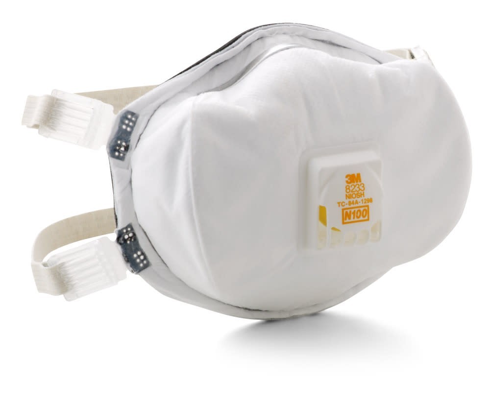lot 20 x 3M N100 Particulate Respirator Smoke Protect Masks Exhalation Valve8233