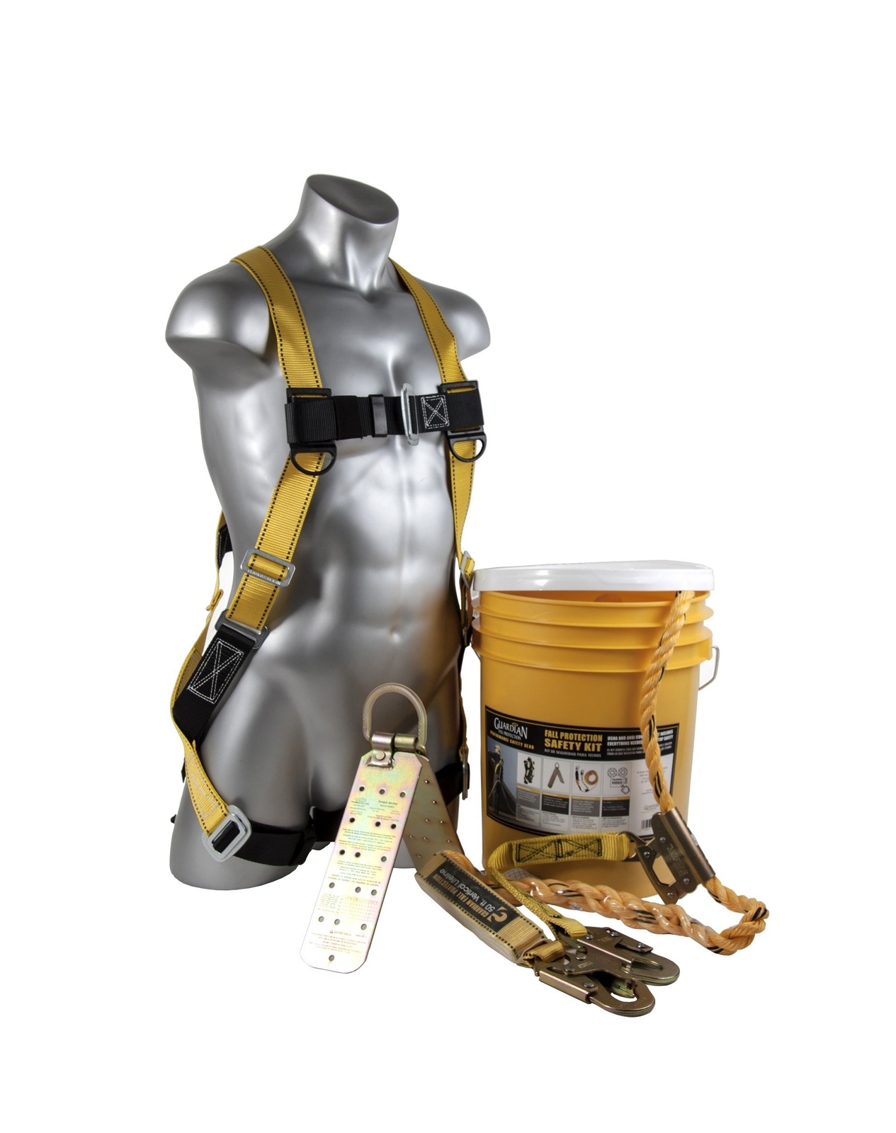 Guardian 00815 BOS-T50 Bucket of Safe-Tie – 5 Gallon Bucket, 50 ft. Vertical …