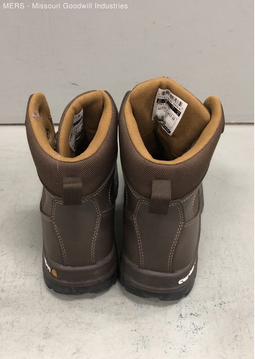Carhartt Rugged Flex Composite Toe Brown Waterproof Work Boots Men’s Size 8