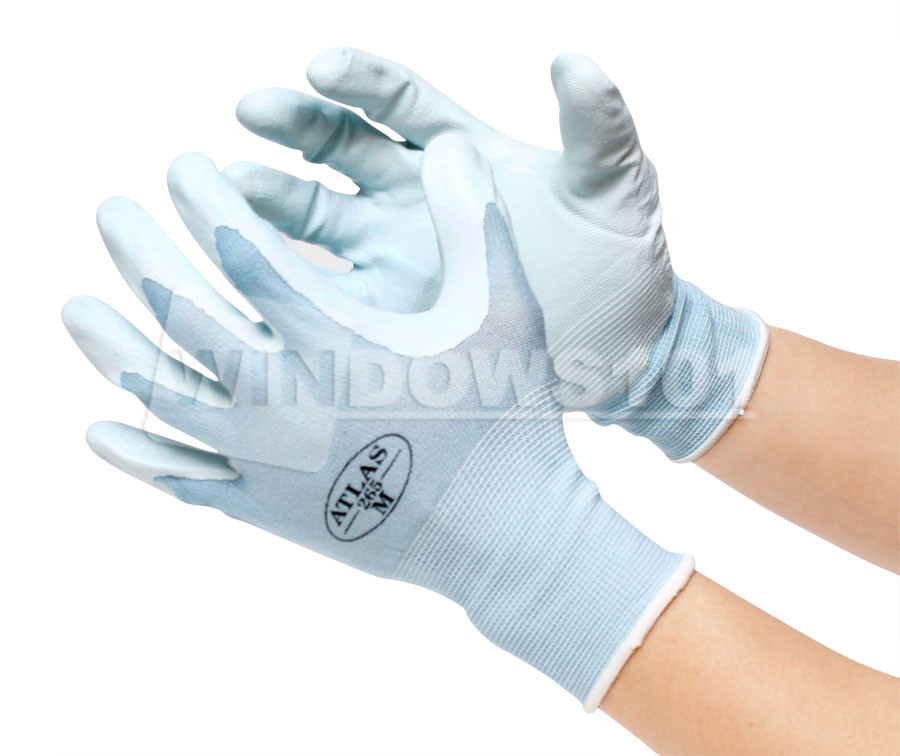 1 Pair of Atlas Showa 265 Assembly Grip Lite Nitrile Work Gloves -FREE SHIPPING!