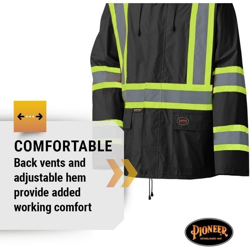 Hi Vis Waterproof Rain Suit Lightweight Jacket Bib Pants Emergency Work Utility