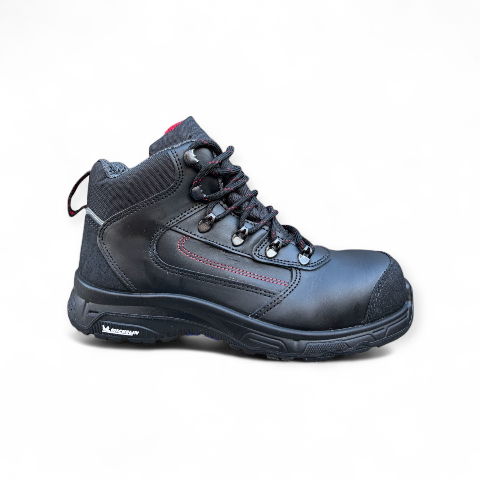 NuSca Tough High S3 Leather Safety Shoes Work Boots Michelin Sole