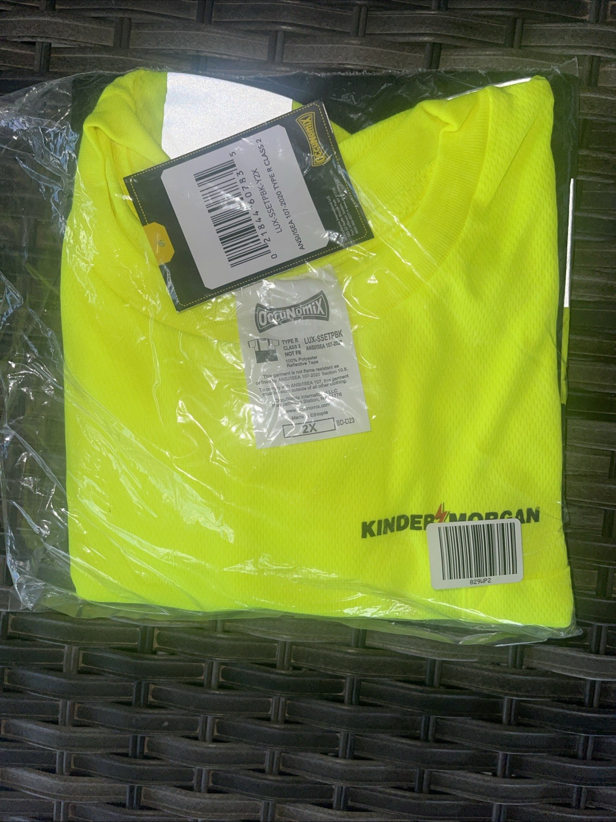 Occunomix T-Shirt, Hi-Vis Yellow 2XL Type R – Class 2 – Not FR