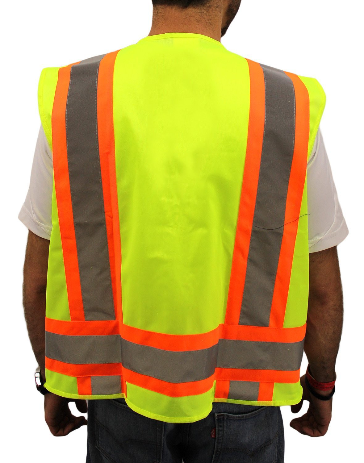 SMALL -Surveyor Solid Lime Two Tones Safety Vest , ANSI/ ISEA 107-2015