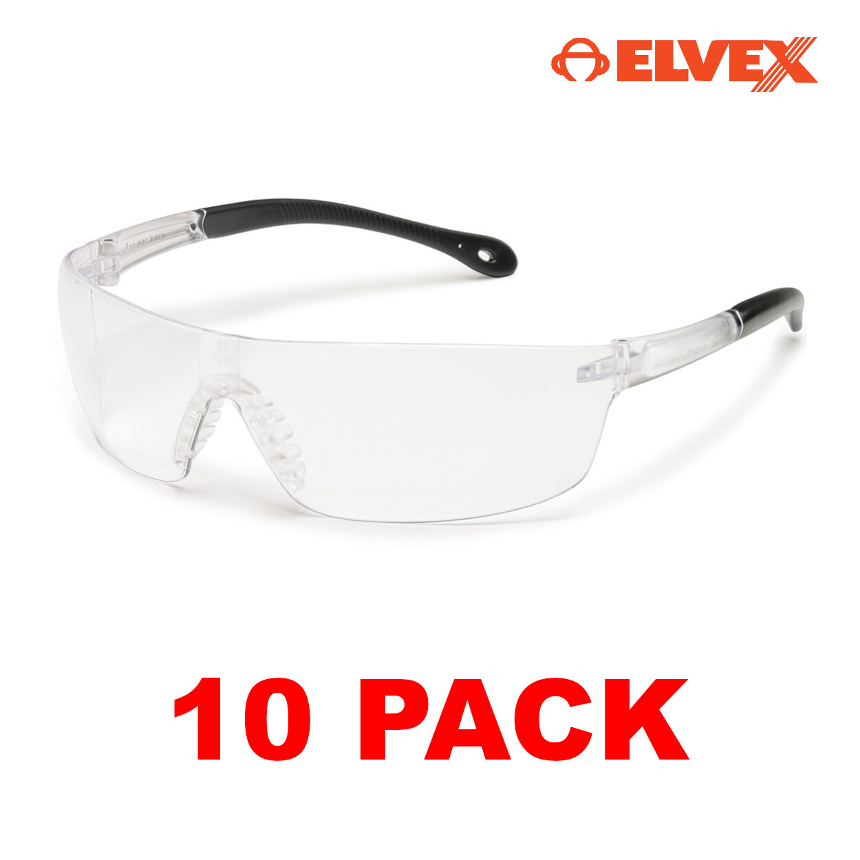 Gateway 4480 Starlite Squared Clear Lens Safety Glasses (10 PACK)