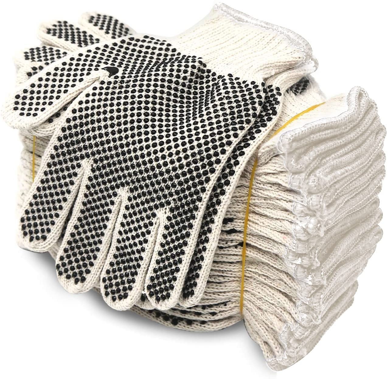 Cotton Polyester String Knit Shell Safety Protection Work Gloves for Painter …