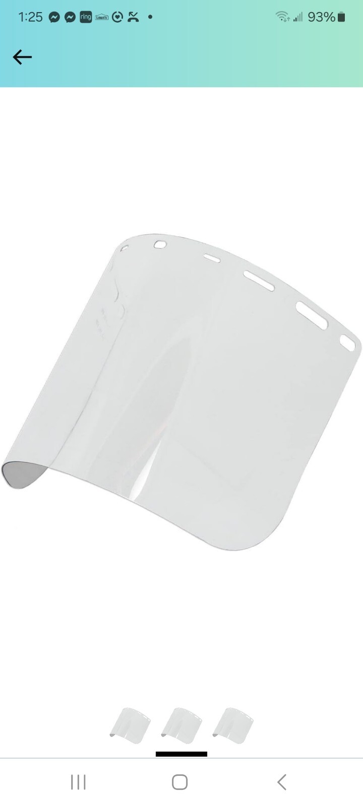 ERB Safety Shield Clear 20 Pack